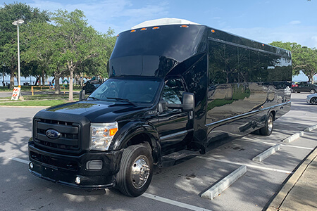 28 passenger party bus exterior