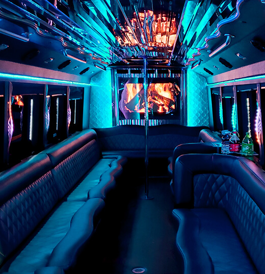 party bus brandon interior